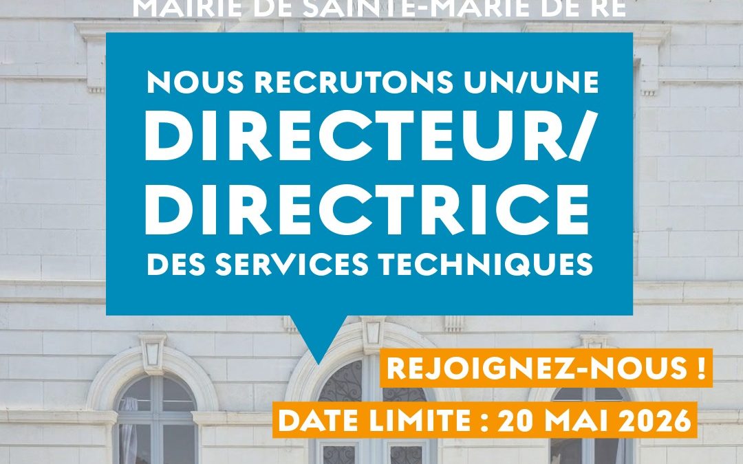 La Mairie recrute son/sa directeur/directrice des services techniques