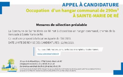 Appel à candidature : occupation d’un hangar communal