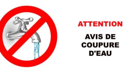 Coupure d’eau Secteur Cours des écoles