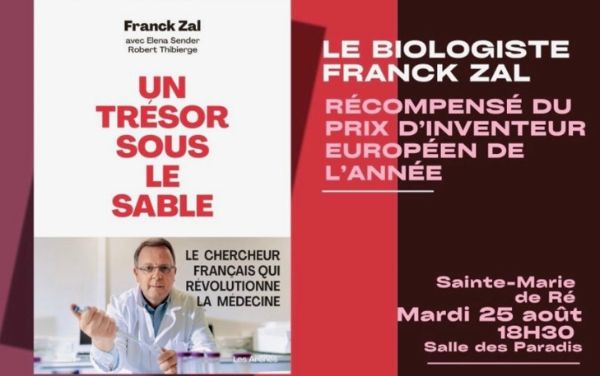 Franck Zal, le biologiste qui révolutionne la médecine, en conférence à Sainte-Marie-de-Ré