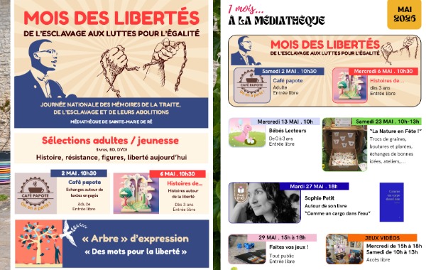Mai à la Médiathèque : une ode aux libertés