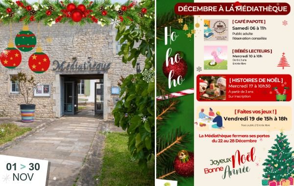 Décembre à la médiathèque